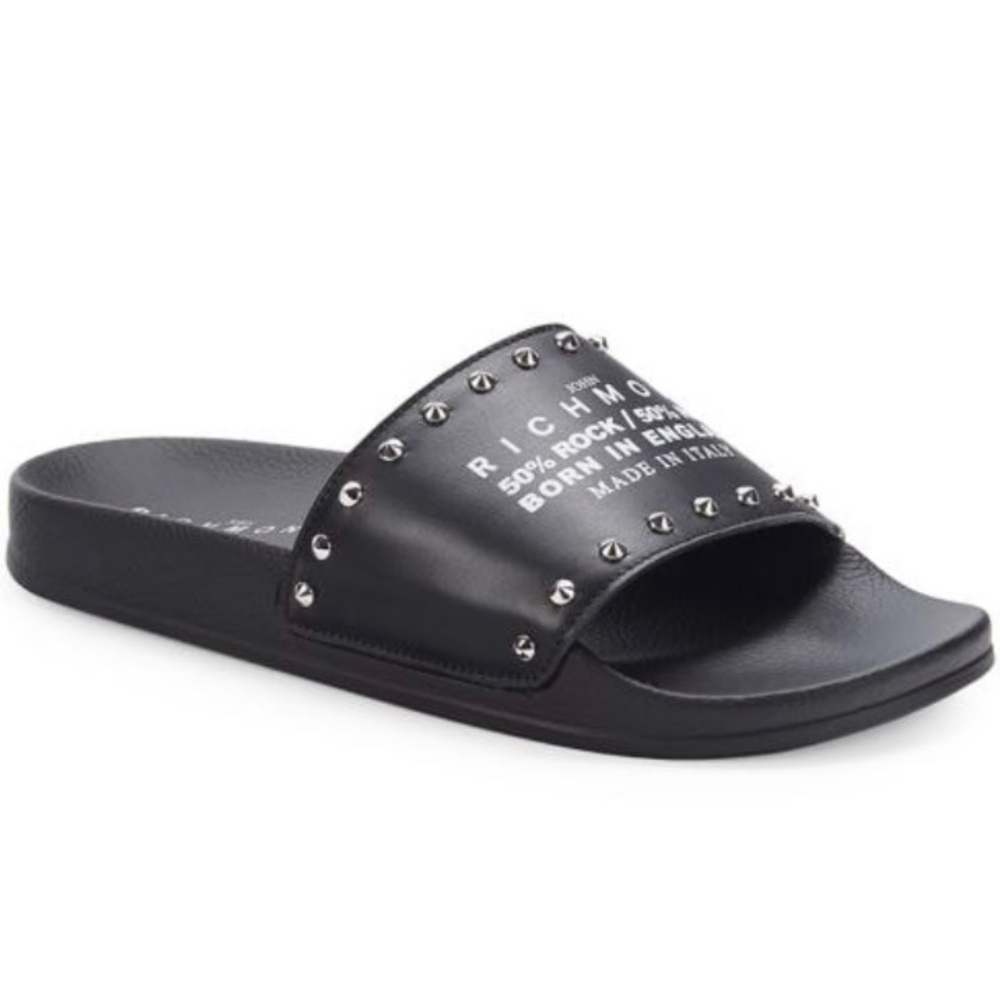 John Richmond slides. Never wore. Size 8.5 mens
